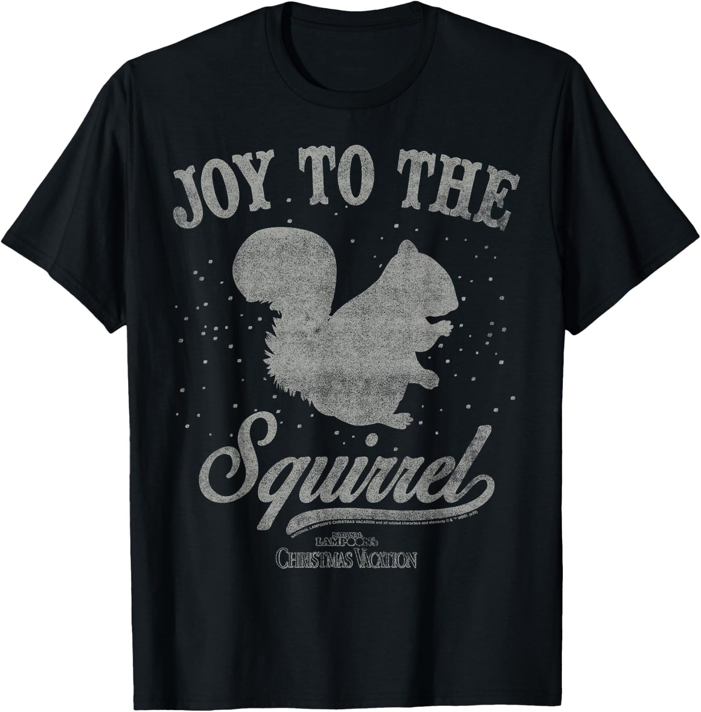 National Lampoon's Christmas Vacation Joy to The Squirrel T-Shirt - T-Shirt | Black