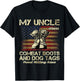 My Uncle Wears Combat Boots and Dog Tags Proud Niece Men Women Kids T-Shirt - T-Shirt | Black