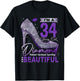 I'm A 34 Years Old Diamond, 34 and Fabulous 34th Birthday T-Shirt - T-Shirt | Black