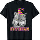 Wolf Birthday Themed Party Wolves Theme Girl Wolf Lover T-Shirt - T-Shirt | Black