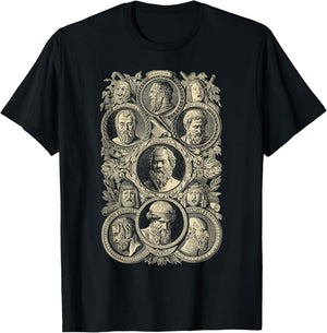 Plato Greek Philosophers Socrates Philosophy T-Shirt - T-Shirt | Black
