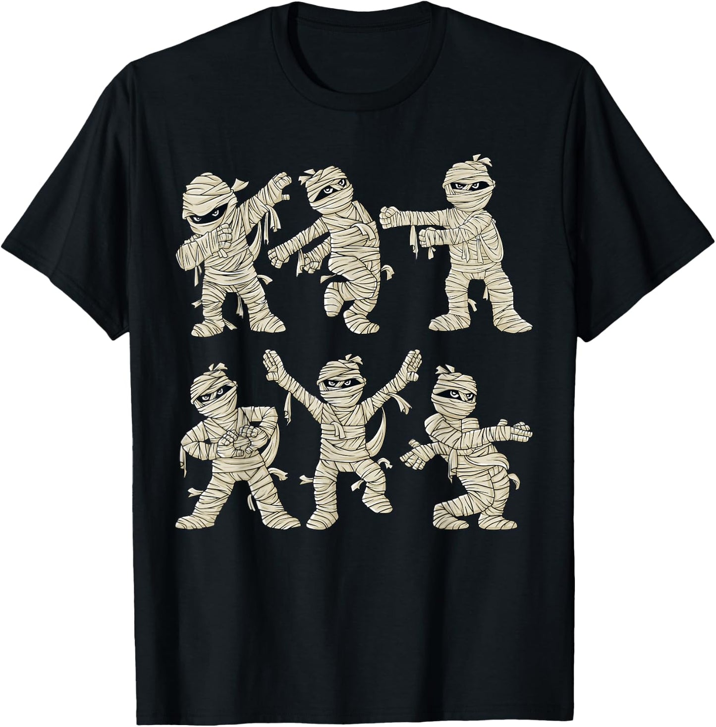 Halloween Dancing Mummy Dance Challenge Boys Girls Kids T-Shirt - T-Shirt | Black