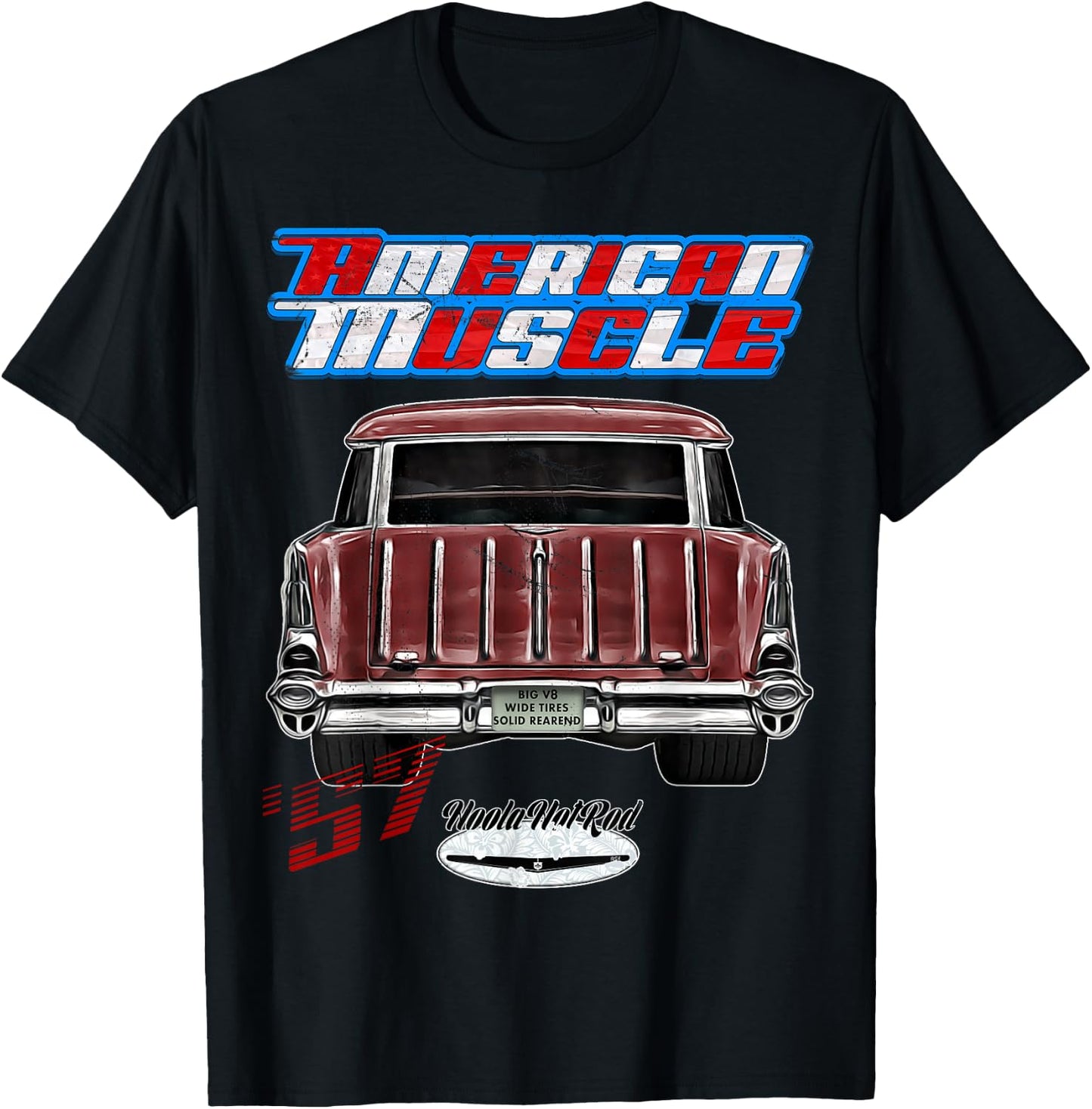 Rockabilly,1957,Nomad,Beil Air,Belair,rusty car,distressed T-Shirt - T-Shirt | Black