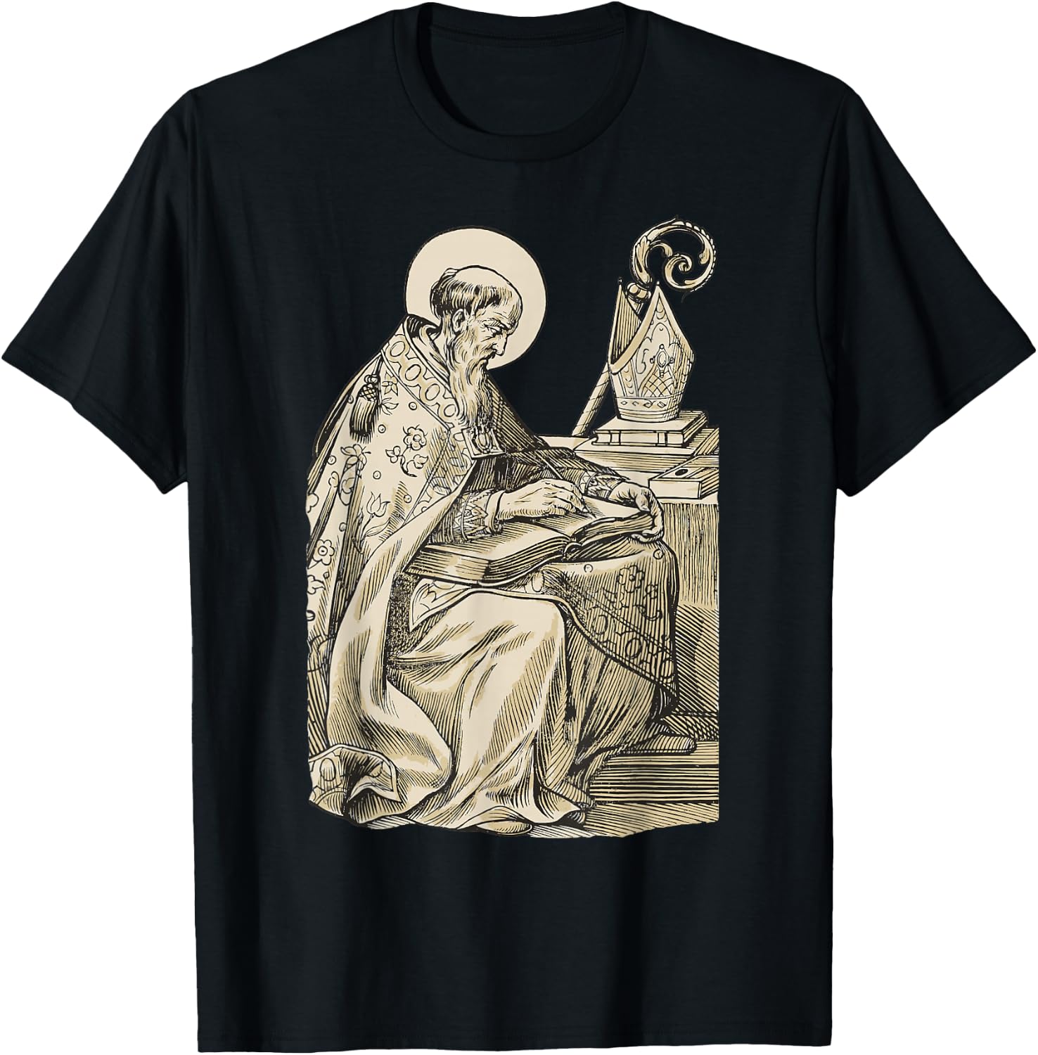 Saint Augustine of Hippo Catholic Philosopher T-Shirt - T-Shirt | Black