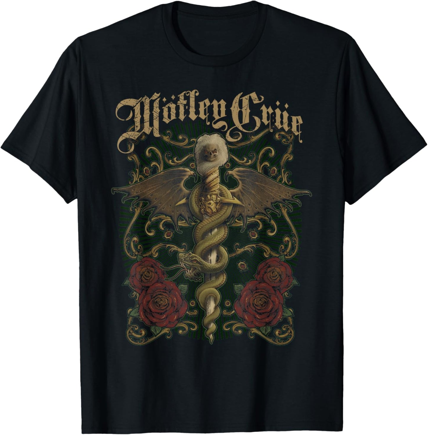 Mötley Crüe – Exquisite Dagger T-Shirt - T-Shirt | Black