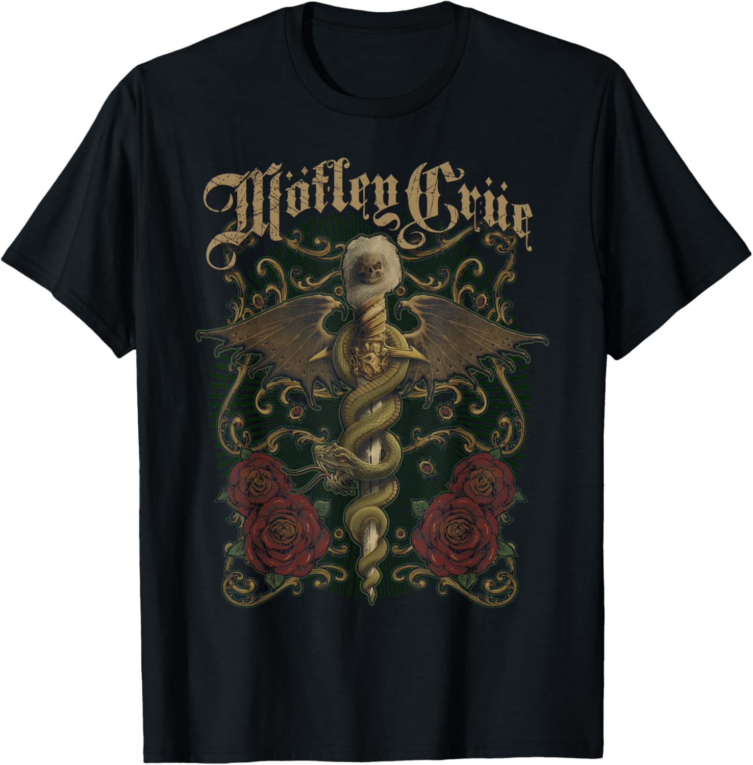 Mötley Crüe – Exquisite Dagger T-Shirt - T-Shirt | Black