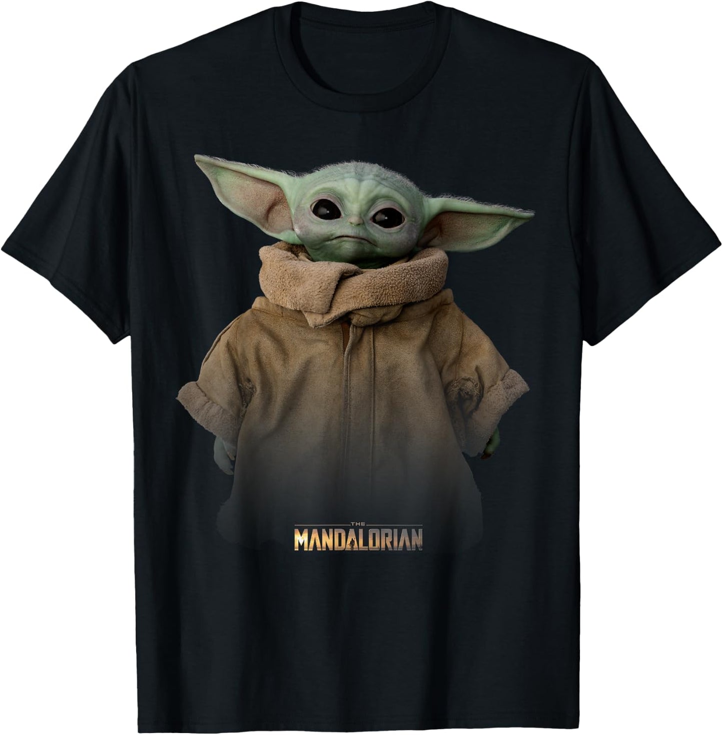 Star Wars The Mandalorian The Child Simple Portrait T-Shirt - T-Shirt | Black