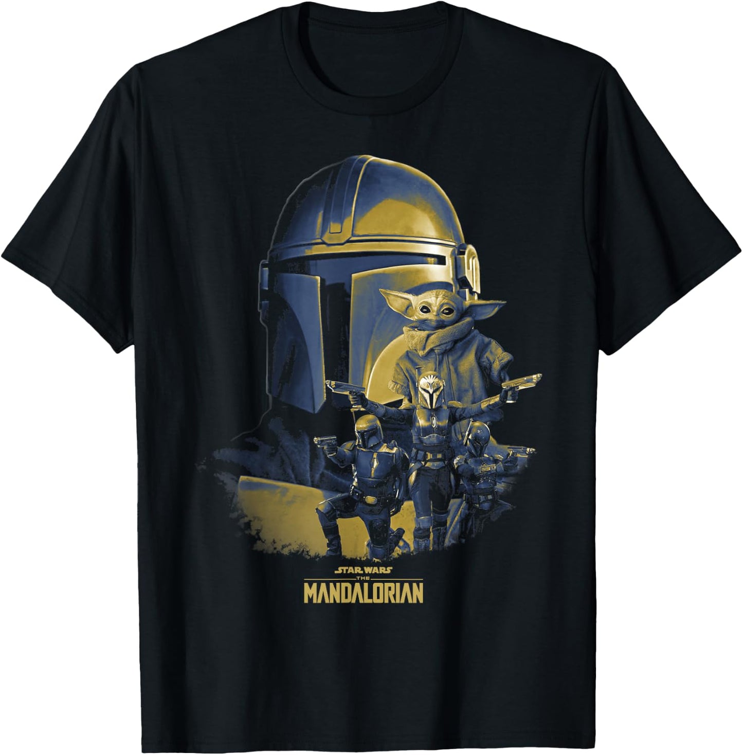 Star Wars: The Mandalorian Group Shot Mashup R23 T-Shirt - T-Shirt | Black