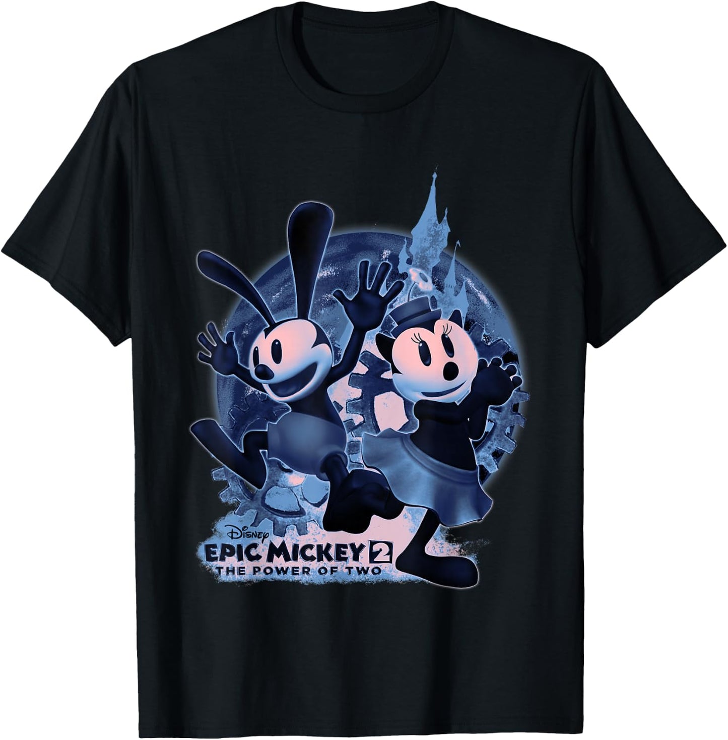 Disney Epic Mickey 2 The Power Of Two Group Portrait T-Shirt - T-Shirt | Black