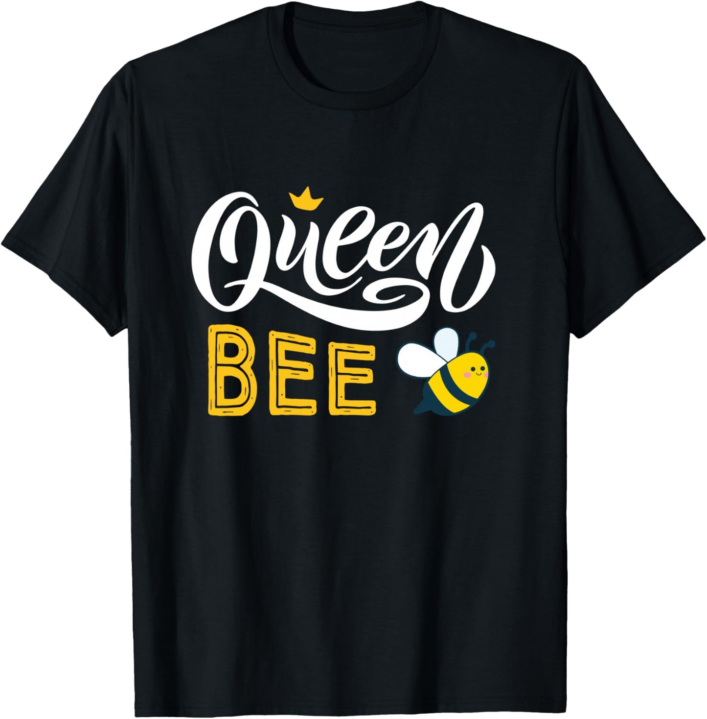 Beekeeper Queen Bee Cute Bees Honey Lover Queen Bee T-Shirt - T-Shirt | Black