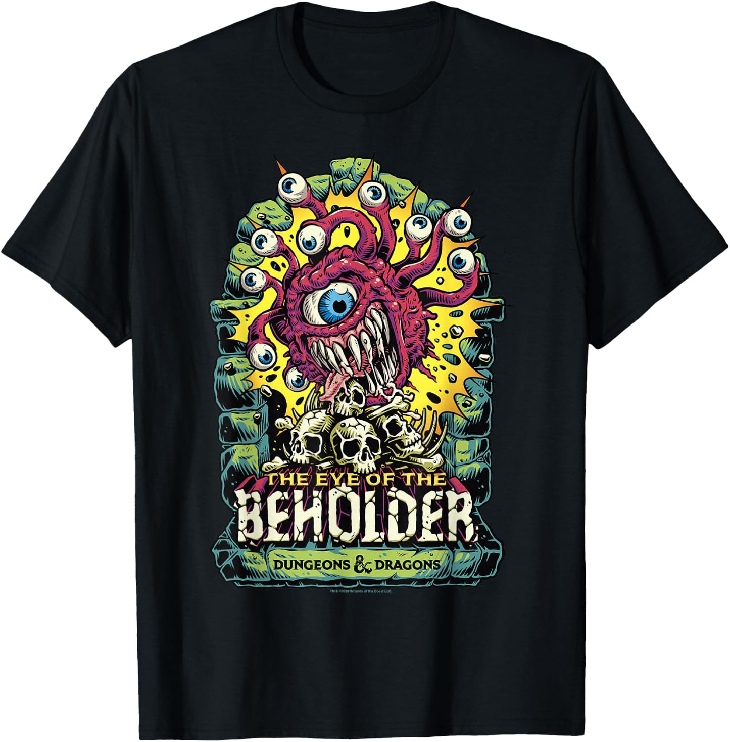 Dungeons & Dragons Eye of The Beholder Small T-Shirt - T-Shirt | Black