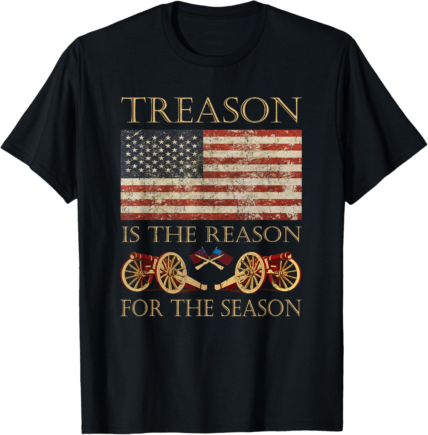 Treason Is The Reason For The Season Independence Day Kids Men T-Shirt - T-Shirt | Black