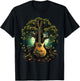 Acoustic Guitar Tree Of Life T-Shirt - T-Shirt | Black