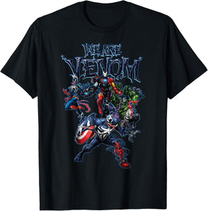 Marvel Spider-Man Maximum Venom Group Shot We are Venom T-Shirt - T-Shirt | Black