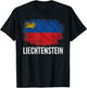 Vintage Liechtenstein Flag Gift T-Shirt - T-Shirt | Black