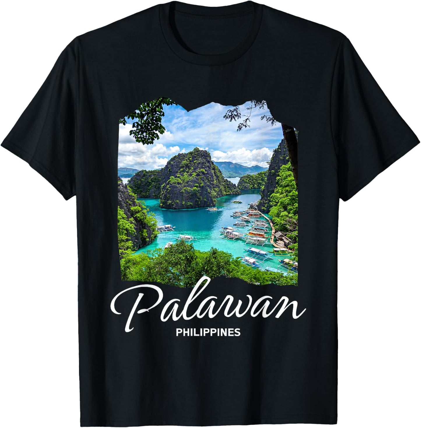 Philippines Palawan T-Shirt - T-Shirt | Black
