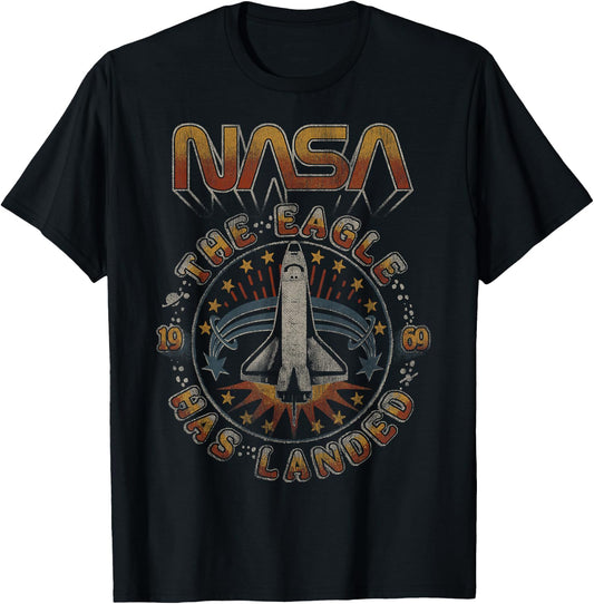 NASA The Eagle Has Landed 1969 T-Shirt - T-Shirt | Black