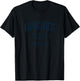 Narragansett RI Vintage Navy Crossed Oars & Boat Anchor T-Shirt - T-Shirt | Black