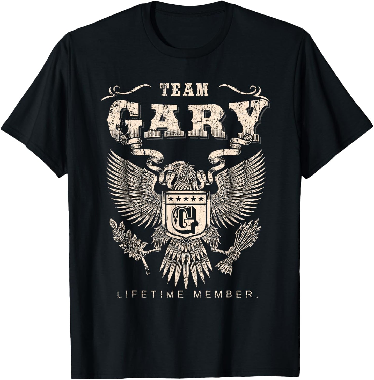 Team Gary Family Name Lifetime Member T-Shirt - T-Shirt | Black