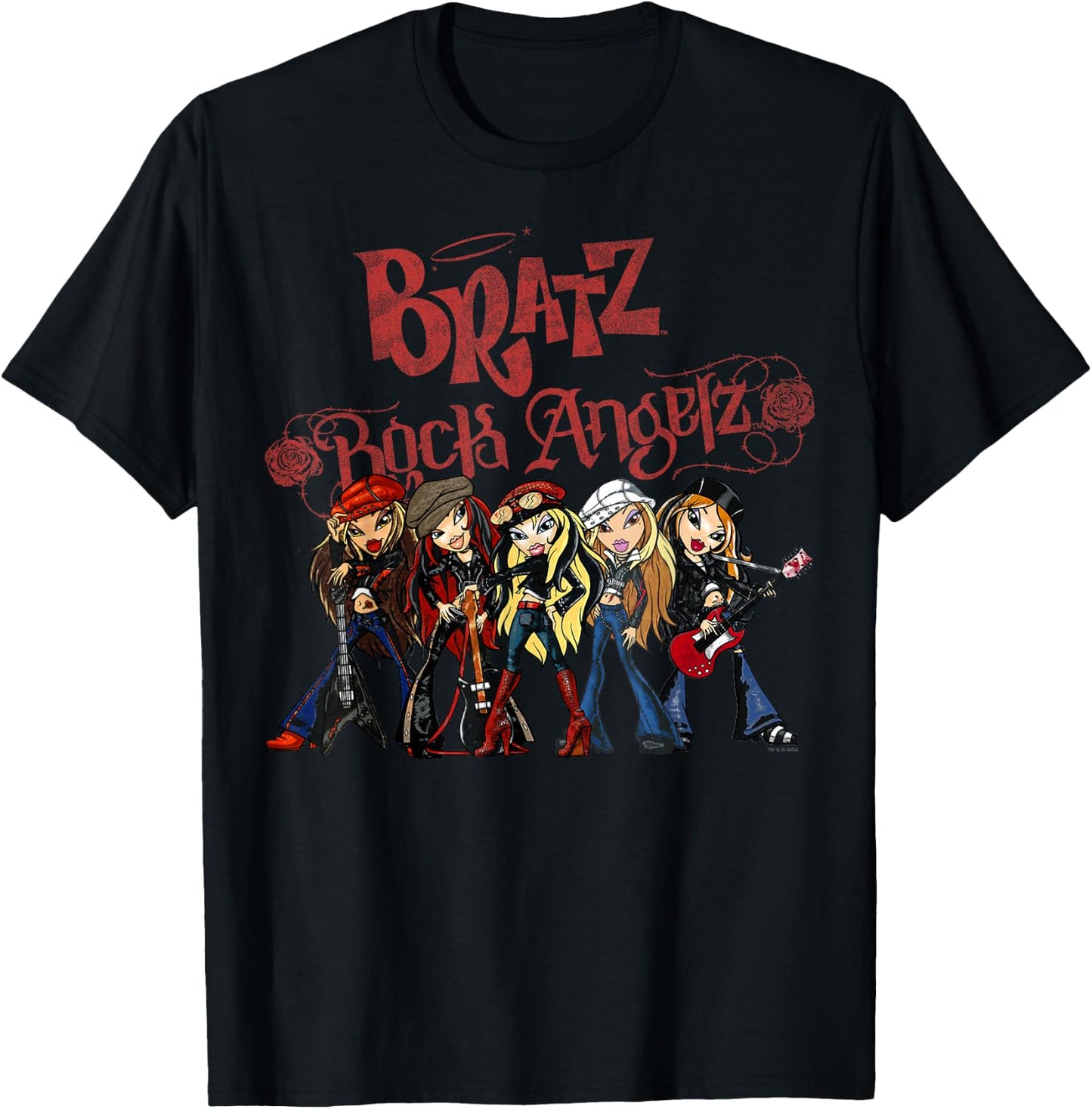 Bratz Rock Angelz Group Shot T-Shirt - T-Shirt | Black