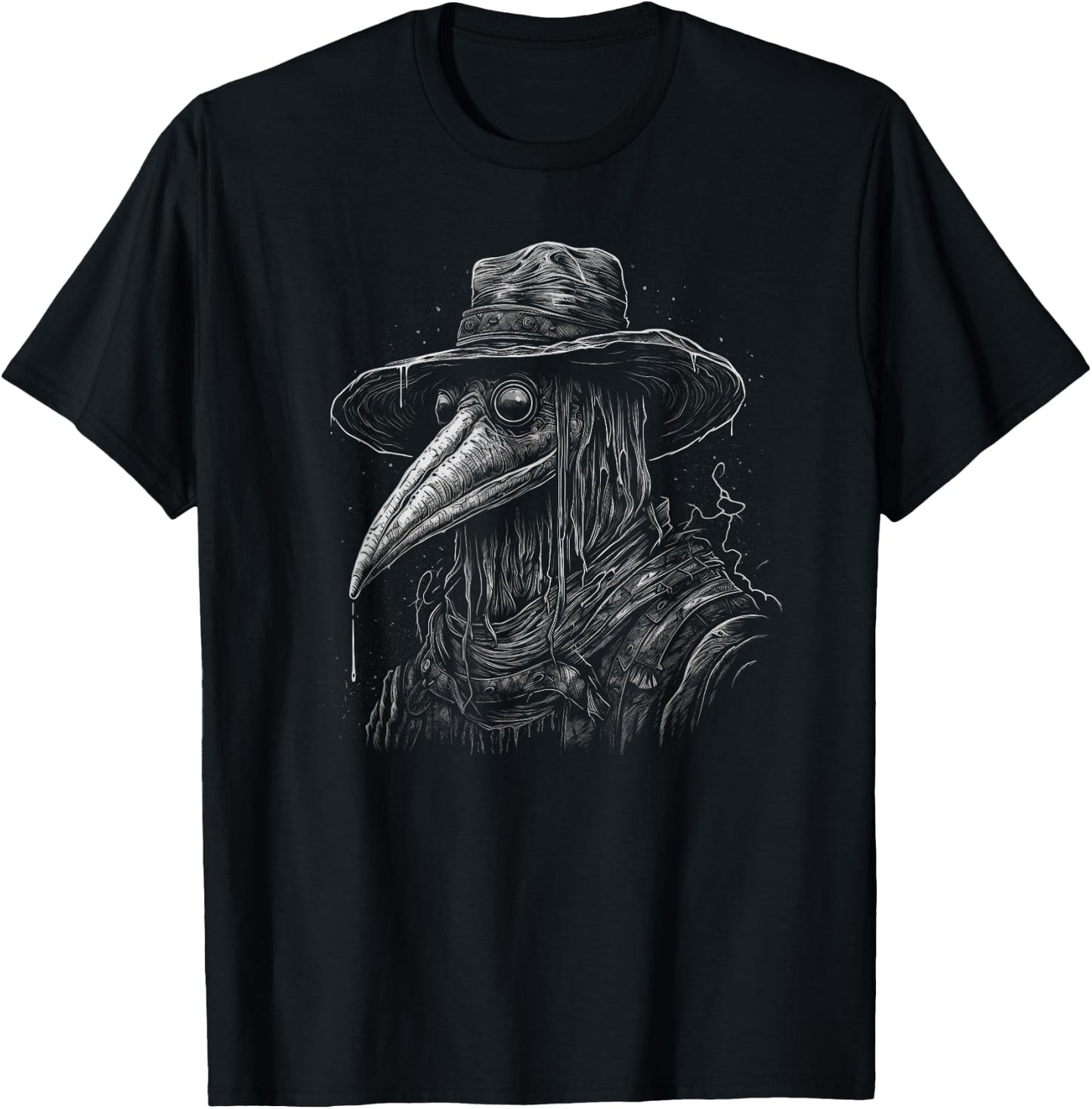 Funny Plague Doctor cool Grunge Style leeches medical T-Shirt - T-Shirt | Black