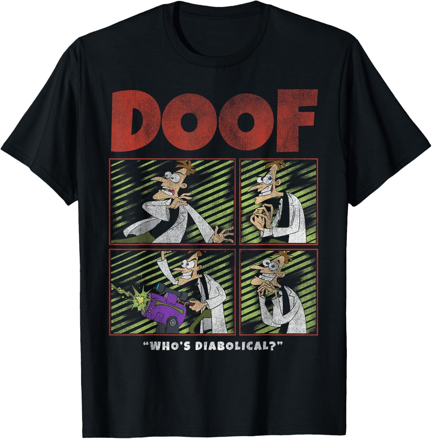 Disney Phineas and Ferb Doof Box Up T-Shirt - T-Shirt | Black