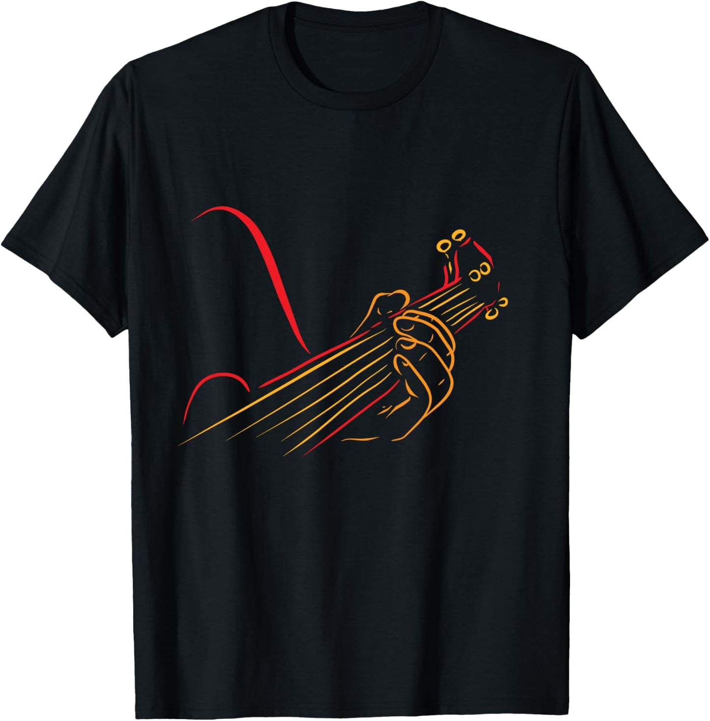 Playing Guitar Guitarist Music Life Funny Gift T-Shirt - T-Shirt | Black