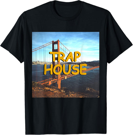 Trap House Hip Hop EDM Rave Music Festival T-Shirt - T-Shirt | Black