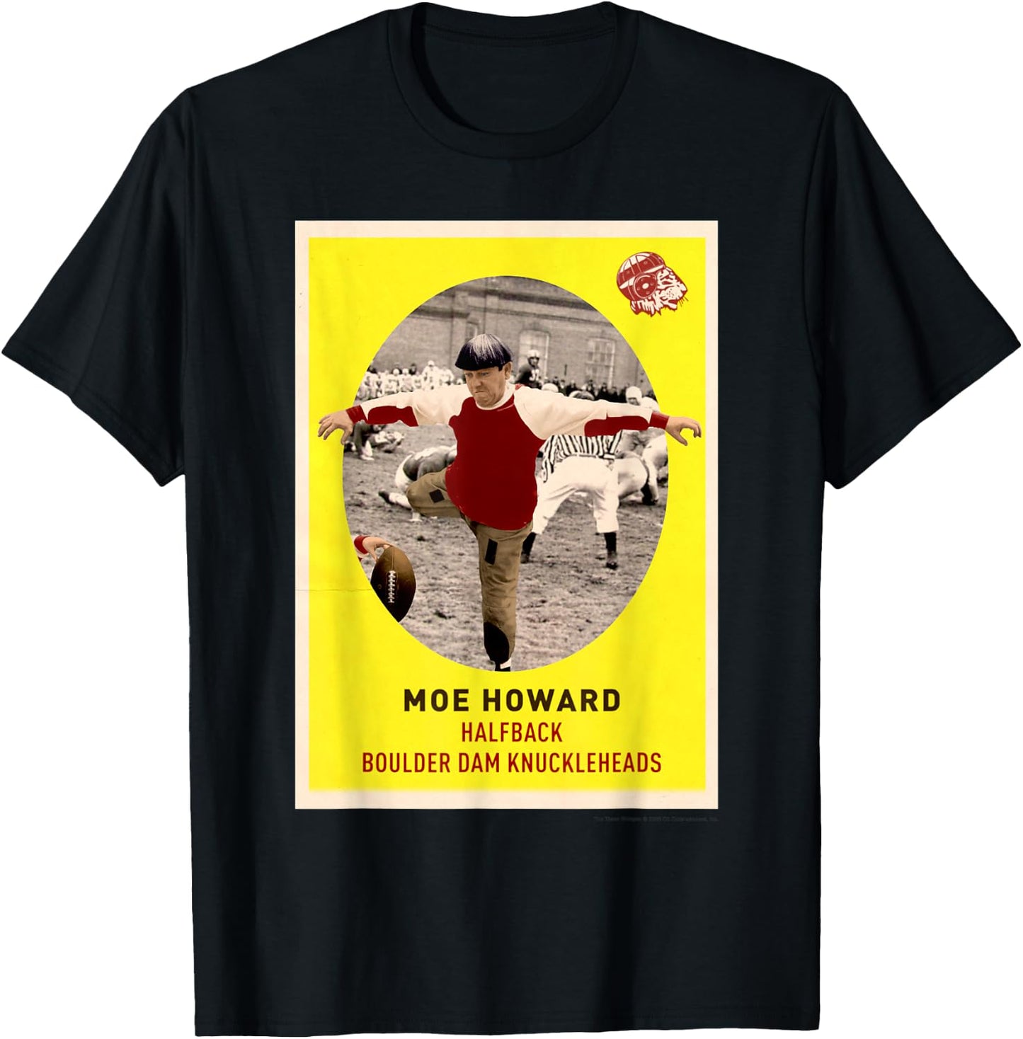 Moe - Knuckleheads Football Card T-Shirt - T-Shirt | Black