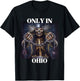 Ohio Funny Cringe Hard Skeleton Meme T-Shirt - T-Shirt | Black