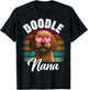 Retro Doodle Nana Goldendoodle Dog Lover Mothers Day Women T-Shirt - T-Shirt | Black
