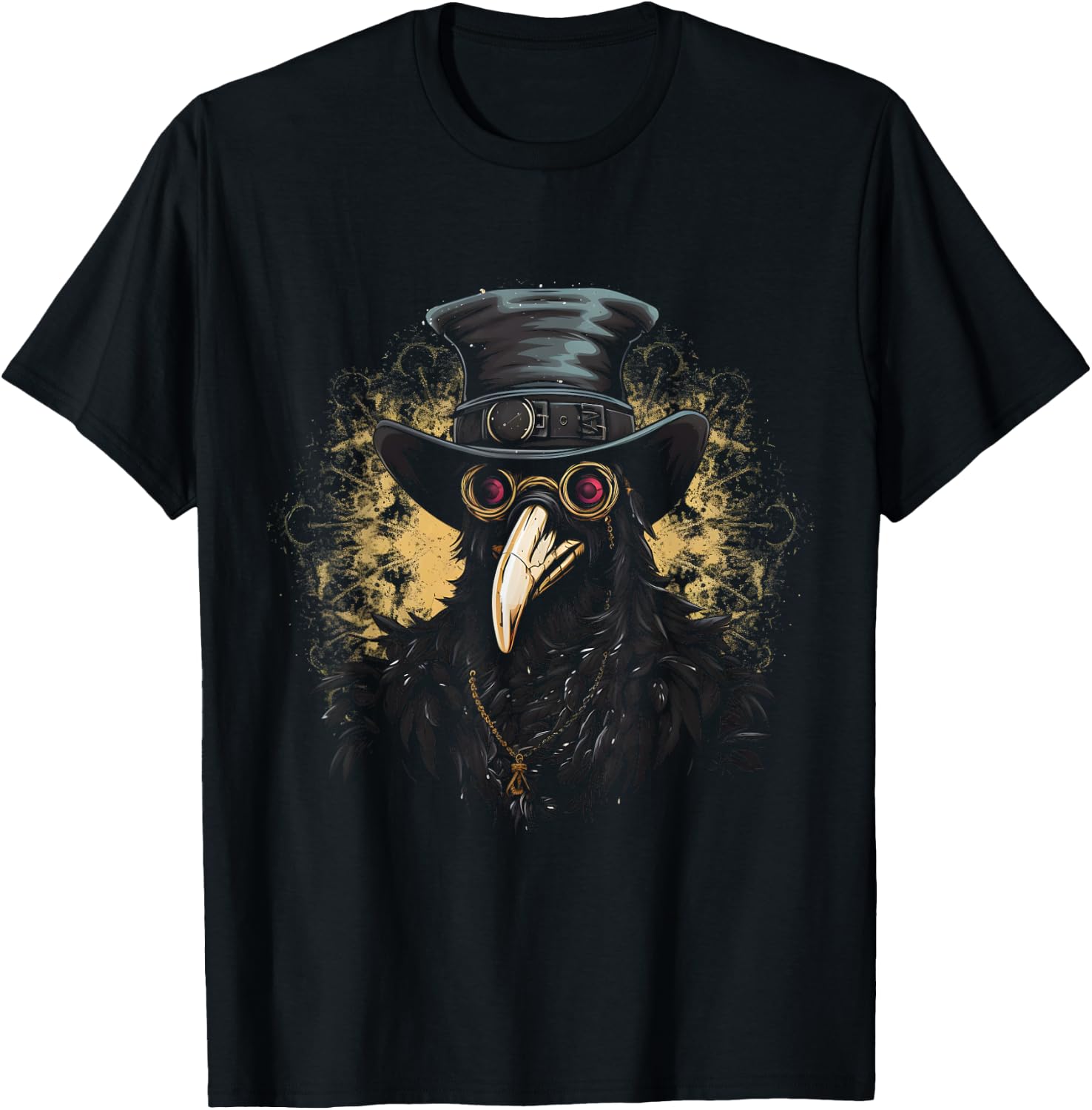 Plagued With Problems Plague Doctor Raven T-Shirt - T-Shirt | Black