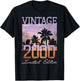 Vintage 2000 Limited Edition 25th Birthday 25 Year Old Gifts T-Shirt - T-Shirt | Black