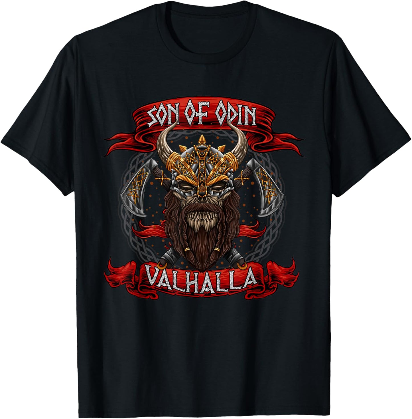 Son Of Odin - Valhalla - Viking Warrior - Norse Mythology T-Shirt - T-Shirt | Black