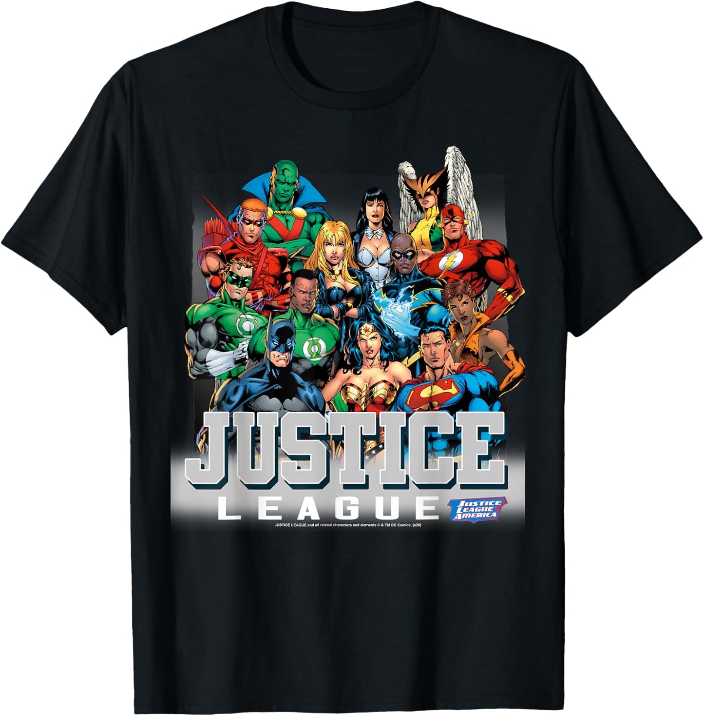 DC Comics Justice League Modern Group Shot T-Shirt - T-Shirt | Black
