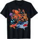 Octopus Jellyfish Seahorse Shark Kids Ocean Animal Zookeeper T-Shirt - T-Shirt | Black
