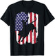 BullRiding American Flag Rodeo Patriotic T-Shirt - T-Shirt | Black