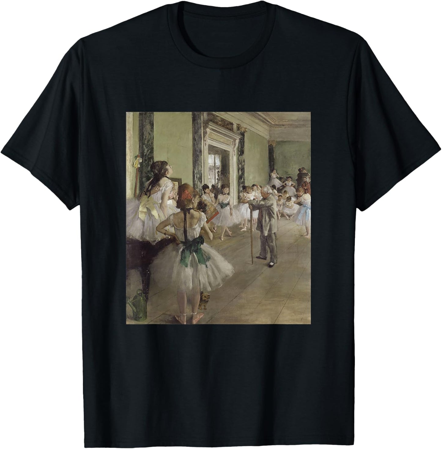 Edgar Degas The Dance Class (La Classe de Danse) Ballet Art T-Shirt - T-Shirt | Black
