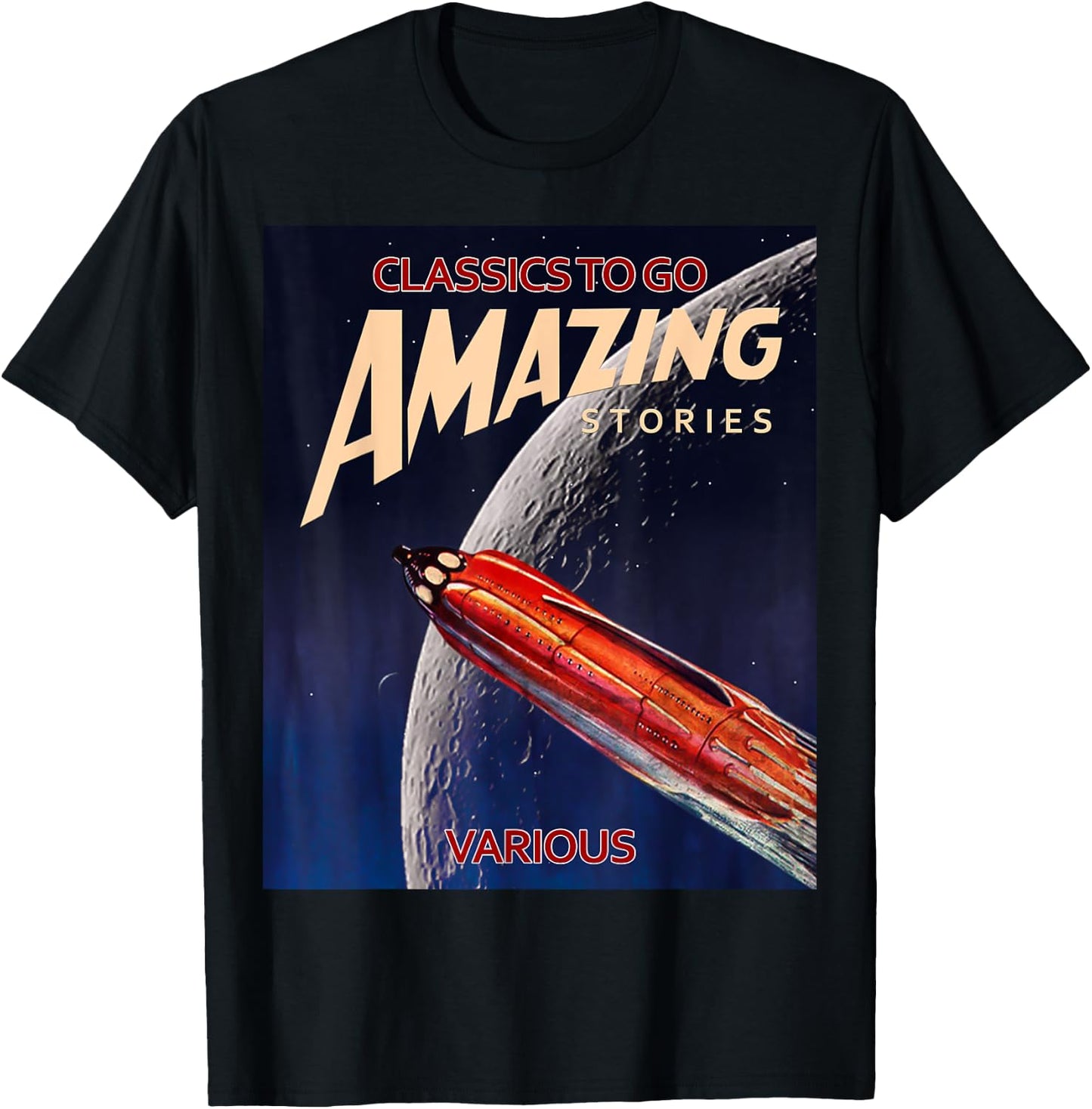 Amazing Stories Science Fiction T-Shirt - T-Shirt | Black