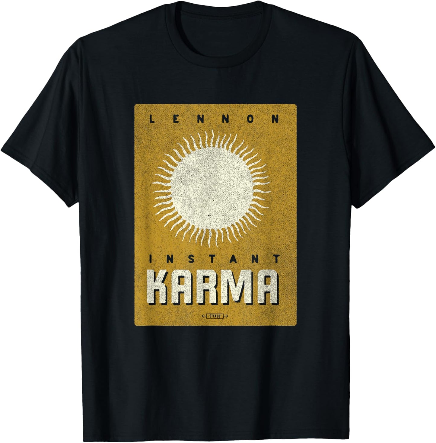 John Lennon - Instant Karma Sun T-Shirt - T-Shirt | Black