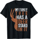 My Family Tree Has A Deer Stand In It Hunting Hunter Dad T-Shirt - T-Shirt | Black