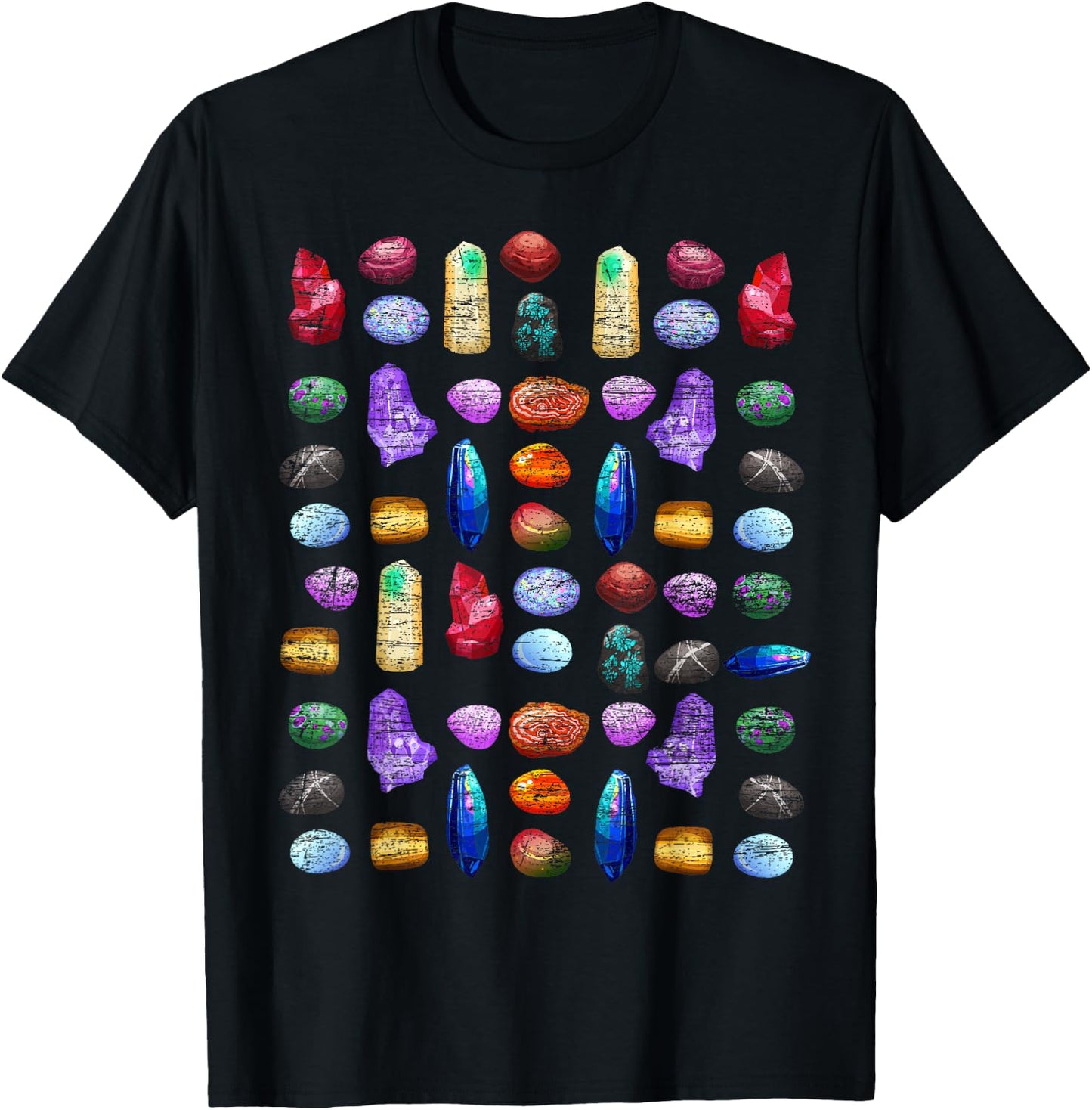 Gemstone Collection Geology Gift T-Shirt - T-Shirt | Black