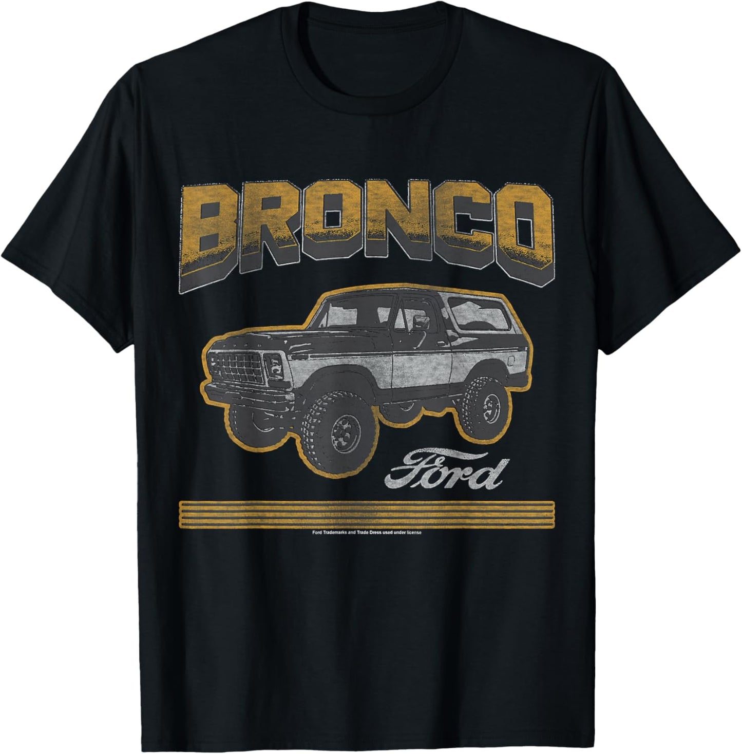 Ford - Bronco SUV With Logo T-Shirt - T-Shirt | Black