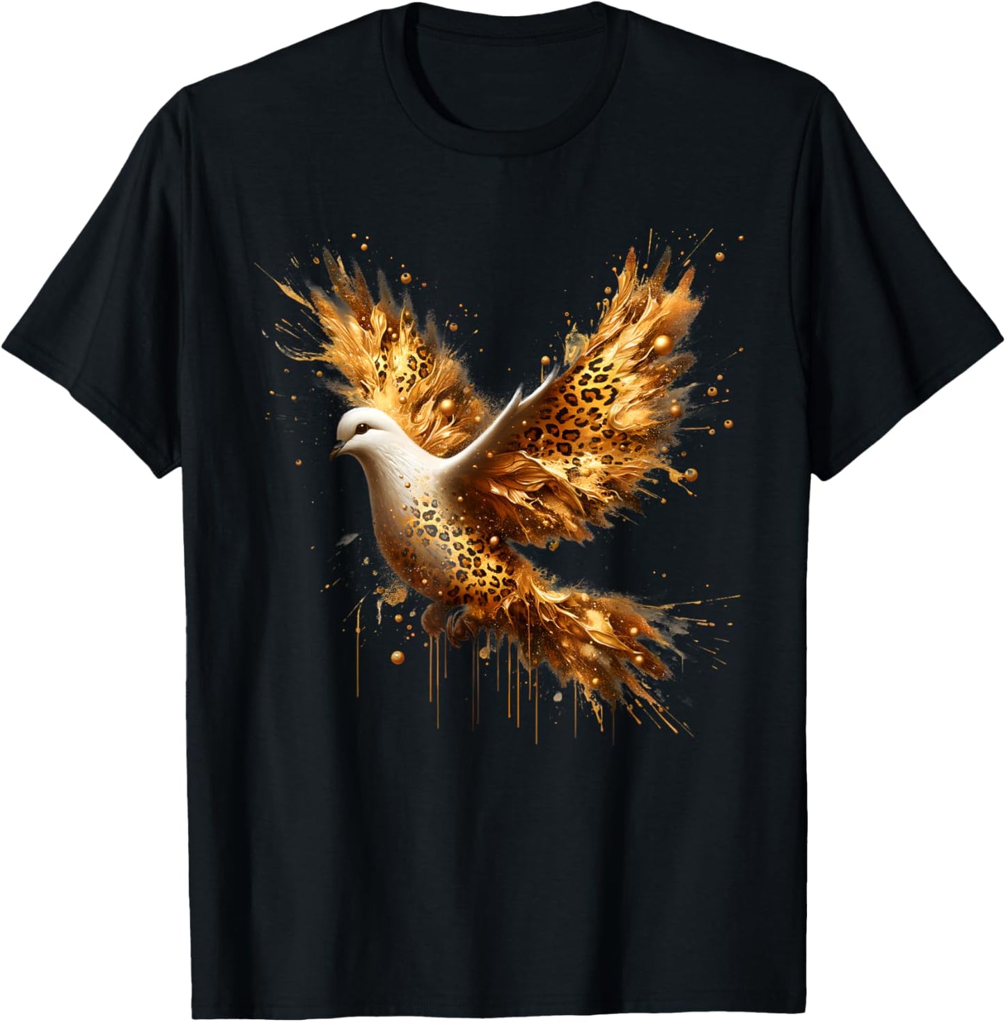 Holy Spirit Dove Catholic Christian T-Shirt - T-Shirt | Black