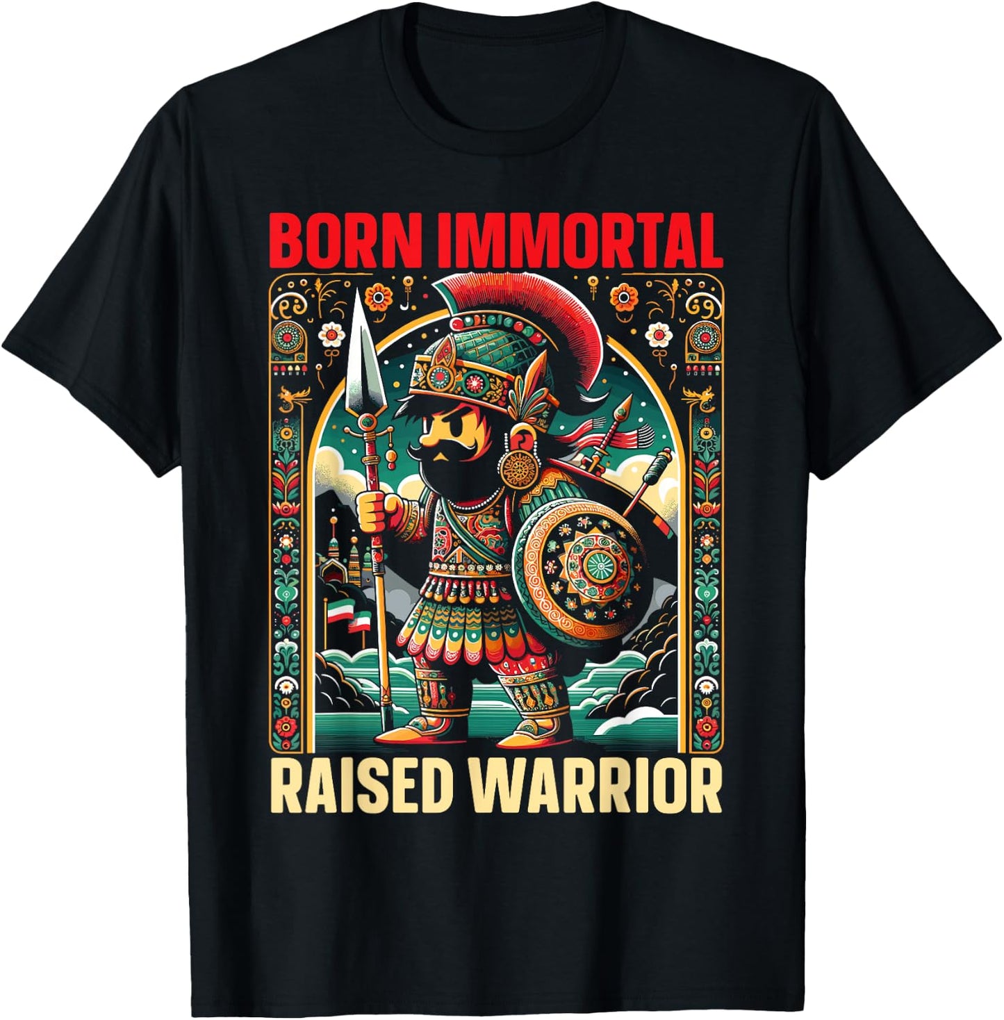 Persian Immortal Achaemenid Empire Persian Warrior T-Shirt - T-Shirt | Black