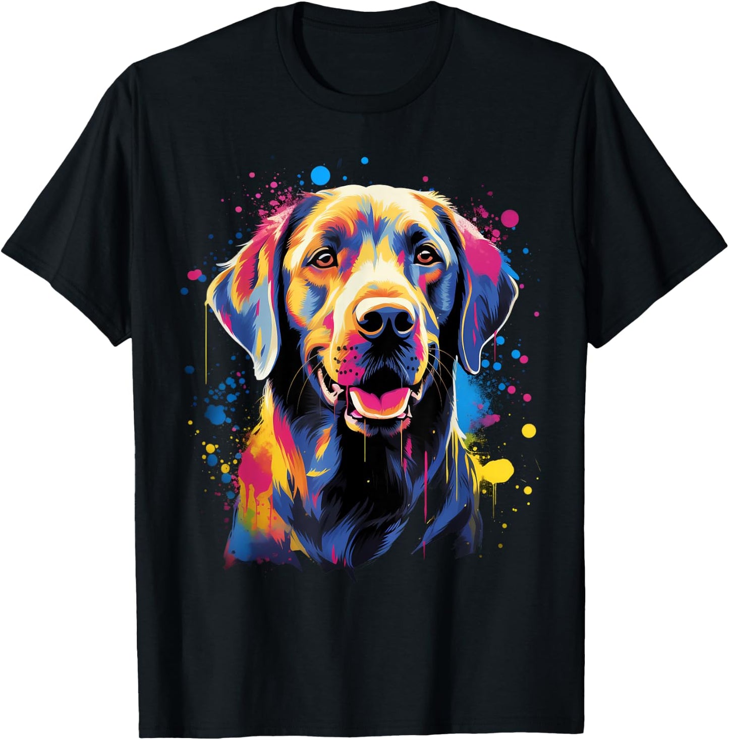 Cute Labrador Retriever T-Shirt - T-Shirt | Black
