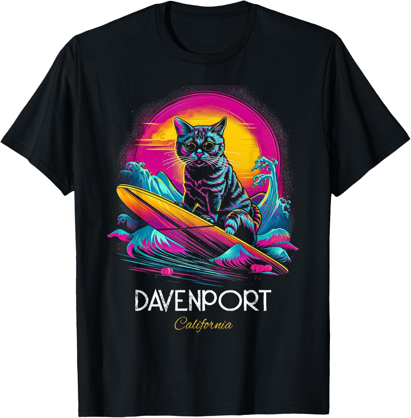 Davenport California T-Shirt - T-Shirt | Black