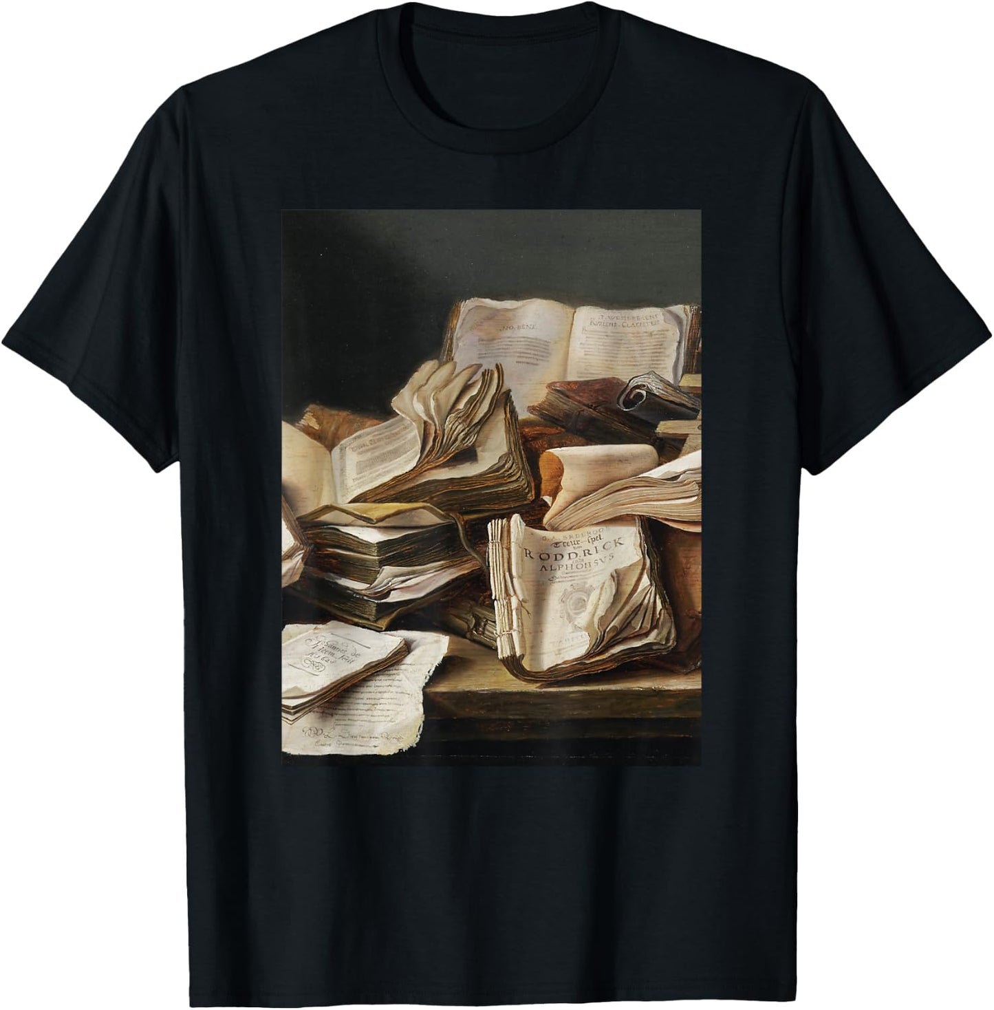 Dark Academia Aesthetic Styles Book Lover Art T-Shirt - T-Shirt | Black