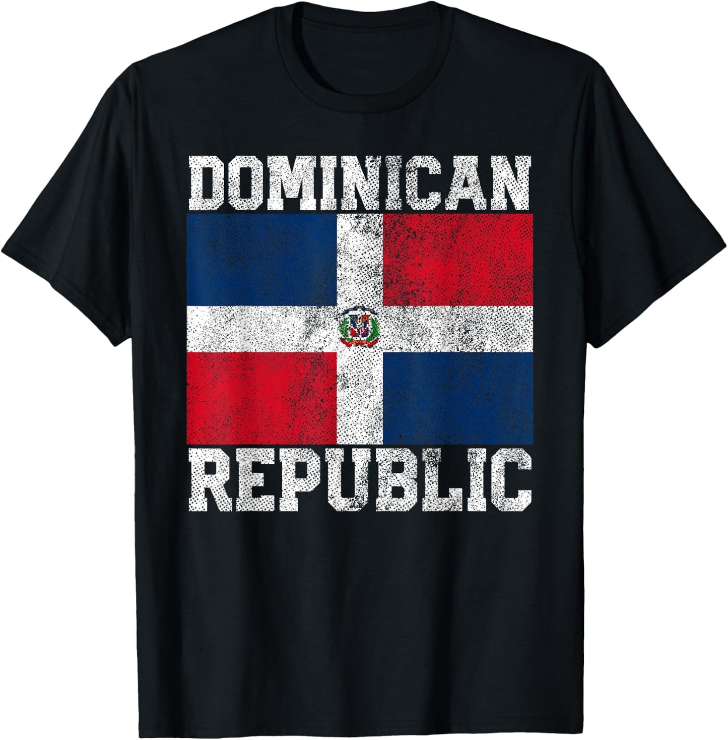 Dominican Republic Flag National Pride Roots Country Family T-Shirt - T-Shirt | Black