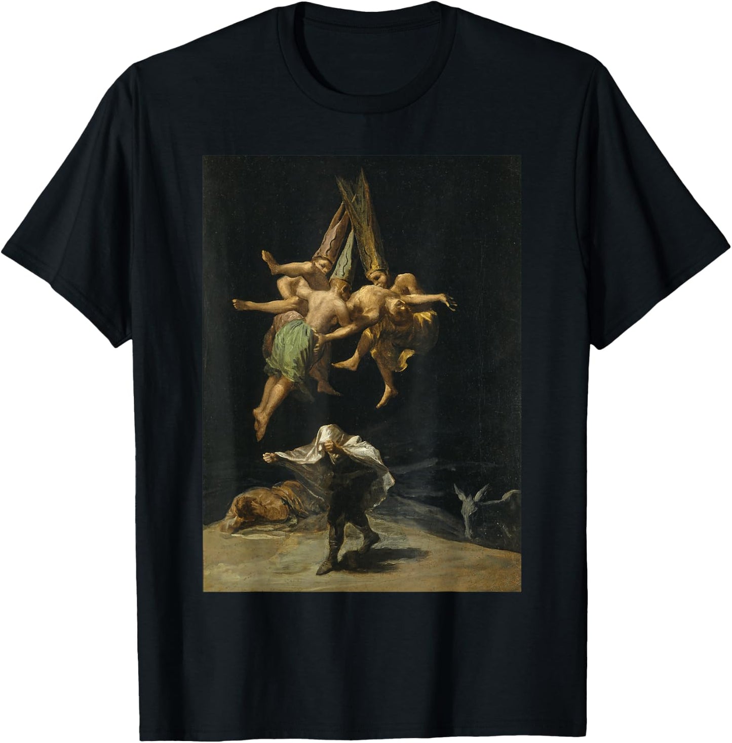 Famous Renaissance Painting Illustration T-Shirt - T-Shirt | Black